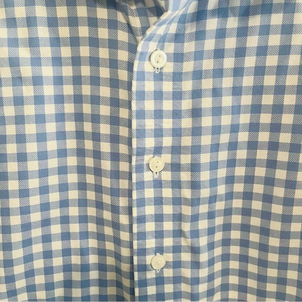 Classic Blue Gingham Dress Shirt